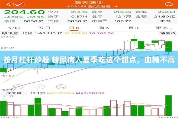 按月杠杆炒股 糖尿病人夏季吃这个甜点，血糖不高