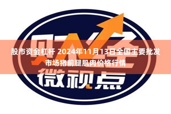 股市资金杠杆 2024年11月13日全国主要批发市场猪前腿肌肉价格行情